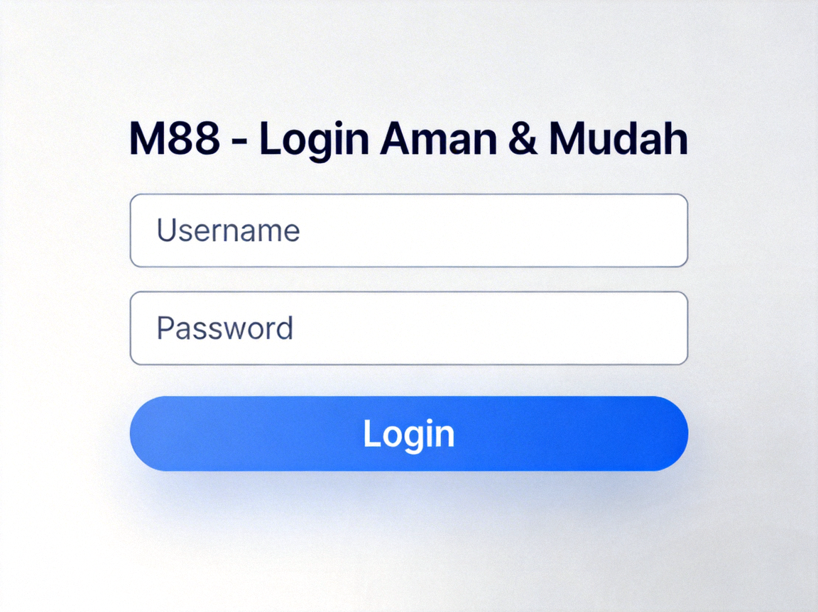 M88 - Login Aman & Mudah